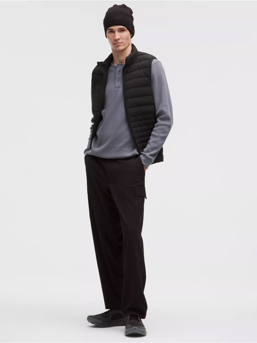 lululemon athletica Black Quilted Down-Style Vest